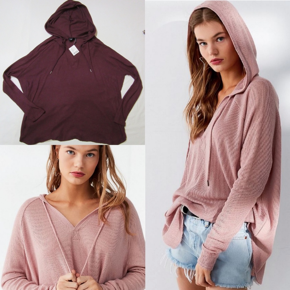 MAYA THERMAL HOODIE//DARK PURPLE